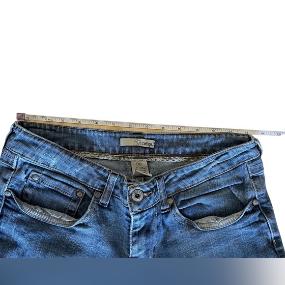 Refuge 7R blue jeans, flare leg, button and zipper fly, low rise - Picture 5 of 9